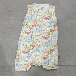Magnetic Me Dinosaur Print Kids Romper - Multicolor